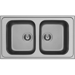 Maidtec Fedra 2B Ένθετος Νεροχύτης 86x50cm Inox Σατινέ 107162501